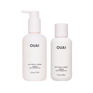 imageOUAI Anti Frizz Cream Travel Duo  Moisturizing Hair Cream with Frizz Control ampamp Heat Protection  Provides Lasting Hydration with Jackfruit ampamp Beetroot  Paraben ampamp Sulfate Free 2 Count 6 Oz 3 Oz