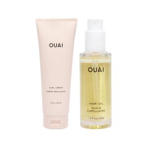 imageOUAI Curl Cream  Hair Oil Bundle  Hair Styling Products for Frizz Control  Includes Curl Cream 8 Oz  Hair Oil 15 Oz  2Piece Hair Care Set