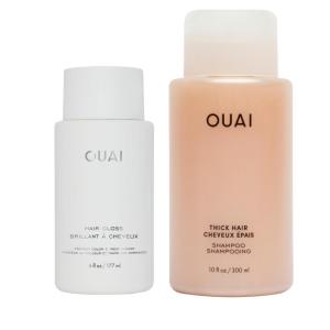 imageOUAI Hair Gloss Bundle  Volumizing FrizzControl Thick Shampoo and Gloss 2 Count 6 Oz 10 Fl Oz