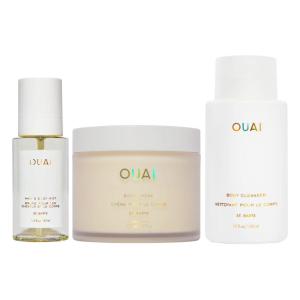imageOUAI St Barts Body Bundle  Includes Hair ampamp Body Mist 33 Oz for HeadtoToe Fragrance Hydrating Body Cream 75 Oz and Body Cleanser 10 Oz  3 Piece Bundle