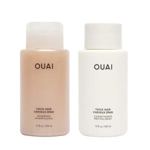 imageOUAI Thick Shampoo and Conditioner Set  Sulfate Free Shampoo and Conditioner for Thick Hair  Made with Keratin Marshmallow Root Shea Butter ampamp Avocado Oil  Free of Parabens ampamp Phthalates 10 Fl OzThick Hair Bundle