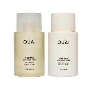 imageOUAI Thick Shampoo and Conditioner Set  Sulfate Free Shampoo and Conditioner for Thick Hair  Made with Keratin Marshmallow Root Shea Butter ampamp Avocado Oil  Free of Parabens ampamp Phthalates 10 Fl OzFine Hair Travel Size Bundle