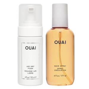 imageOUAI Wavy Hair Bundle  Includes Air Dry Foam ampamp Wave Spray for Perfect Beach Waves  Adds Texture Volume ampamp Shine to All Hair Types 2 Count 4 Oz6 Oz