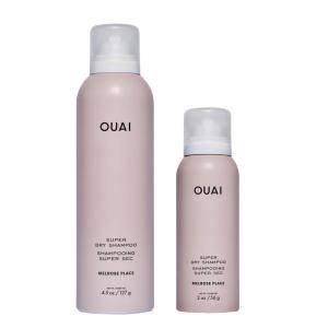imageOUAI Super Dry Shampoo Melrose Place Duo  Full Size 45 oz  Travel Size 2 oz  Volumizing NoResidue Oil Absorbing Dry Shampoo with LongLasting Scent