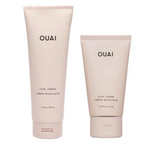 image:imageOUAI Curl Cream Duo  Curl Defining Cream 8 oz  Travel Size Curl Cream 25 oz Hydration Frizz Control amp Humidity Protection for Curly Hair
