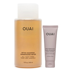 image:imageOUAI Detox Shampoo  Clarifying Shampoo for Build Up Dirt Oil Product and Hard Water  Apple Cider Vinegar amp Keratin for Clean Refreshed Hair  SulfateFree Hair Care 10 ozDetox Shampoo  Bond Repair Balm Set
