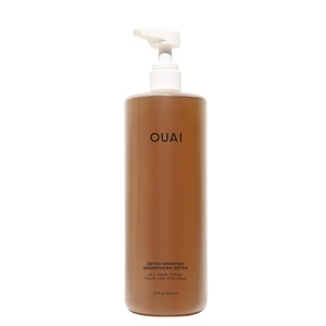 image:imageOUAI Detox Shampoo  Clarifying Shampoo for Build Up Dirt Oil Product and Hard Water  Apple Cider Vinegar amp Keratin for Clean Refreshed Hair  SulfateFree Hair Care 10 ozDetox Shampoo Liter Size